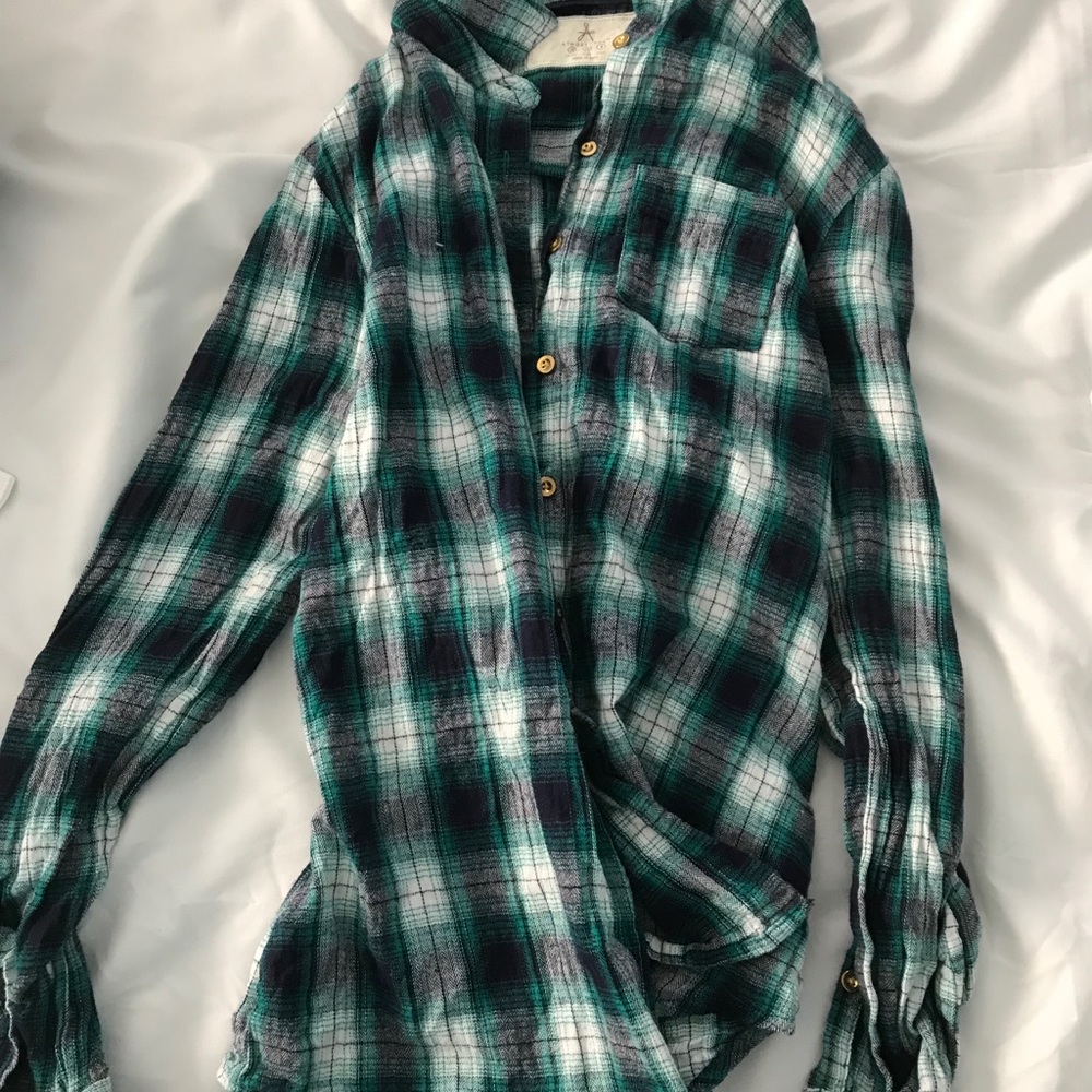 Atmosphere Green Flannel